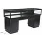 Locking Jewelry Display Case with Sliding Mirror Doors