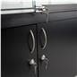 Retail store display case with lockable display and storage