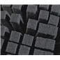 Charcoal colored small block pre-scored cubed foam sheets
