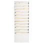 White metal wall mount file holder with 12.4 inches by 8.4 inches pocket dimensions 