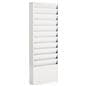 Metal wall mount file holder with a powder coated finish