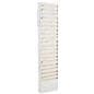 White steel wall file organizer holds letter-sized folders