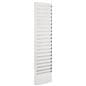 White steel wall file organizer features overall dimensions of 13.3 inches by 58.8 inches 