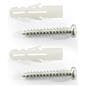 White steel wall file organizer includes mounting hardware
