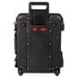 Tablet charging cart rear view, handle extended