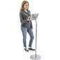 Commercial or Residential Silver iPad Floor Stand