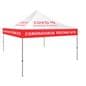 10 x 10 custom event tent with transport bag for COVID-19 testing