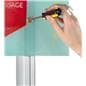 Custom Acrylic Frameless Wall Sign with Hardware Fits LSQC28 Series Posts