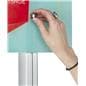 Custom Acrylic Panel Wall Sign Attaches with Silver Caps
