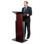 Contemporary Adjustable Height Lectern - Jewel Mahogany