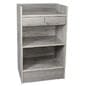Hostess stand with locking cash drawer