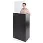 Clear acrylic podium splash shield for LCKDPHS-series
