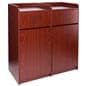 Waste cabinet with double-sided engraved Thank You Messages 