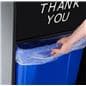 Thank You Trash Can Has a Tray Top For Holding Used Platters