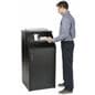 Black Waste Receptacle Enclosure for Restaurants