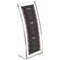 Curved L Shaped Upright Acrylic