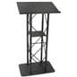 Open Front Black Steel Podium