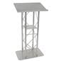 Silver Steel Podium Stand