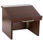 Collapsible Countertop Podium has a Wood Grain Melamine Finish