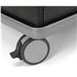 Modern Floor Lectern on Wheels has four locking casters
