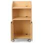 Modern Floor Lectern on Wheels includes a sizable locking cabinet