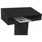 Steel Speech Stand with Storage Area