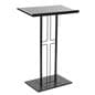 Black Steel Cross Podium