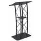 Podium with shelf