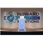 Illuminated frosted acrylic lectern with a durable steel base