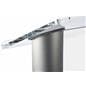 Plastic lectern with multi-color imprint with aluminum accents