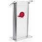 Plastic lectern with customizable multi-color imprint  