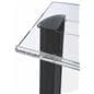 Black podium lectern with book stop