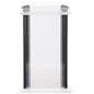 Acrylic and black podium back view