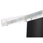 Black podium lectern with sturdy construction
