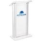 Custom pulpit with spacious reading surface