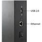 Digital advertising display with USB 2.0 and ethernet ports