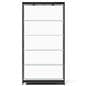 LED trophy cabinet with four fixed shelves
