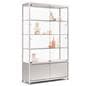 Silver LED retail showcase