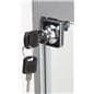 Silver LED Display Case with Locks