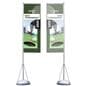 13' marketing flag with custom printed graphics