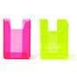 Custom pink trifold display stand for tabletops