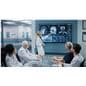 Smart interactive whiteboard being showcased in a hospital setting
