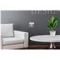 Acrylic wall mount brochure holder with minimalist design