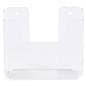 Acrylic wall mount brochure holder with pre-drilled holes for wall mounting