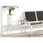 Table brochure holder with unobstructed view