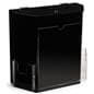 Black suggestion box with 2 pockets in black