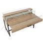 Dispensary display case with pull-out display drawer