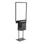 Black Sign Stand with Sweepstakes Box for Posters
