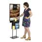 Steel Black Sign Stand with Sweepstakes Box