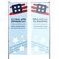 Full Color Single Sided Silk Screened Tripole Flags